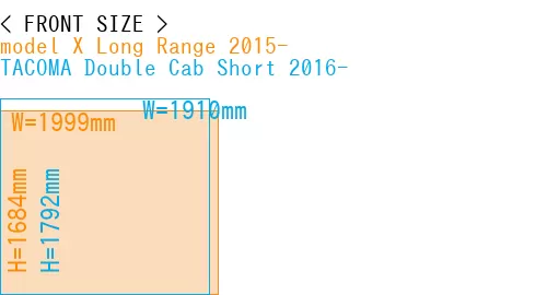 #model X Long Range 2015- + TACOMA Double Cab Short 2016-